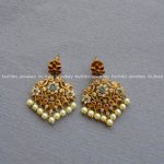 Lovely CZ Earrings From Kruthika Jewellery