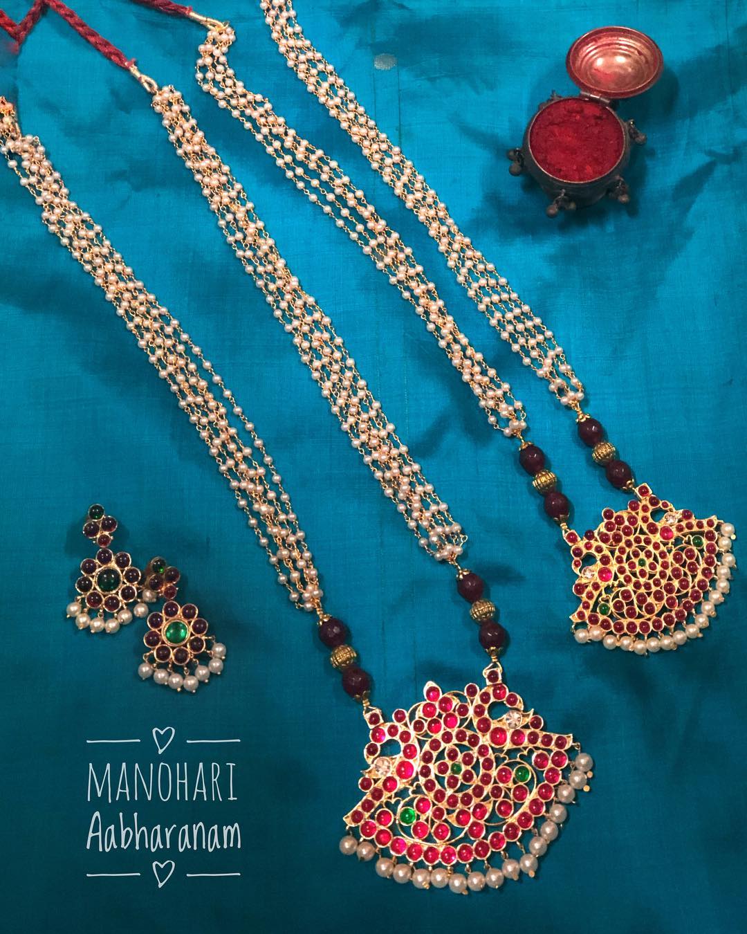 Precious Manohari Necklace From Abharanam