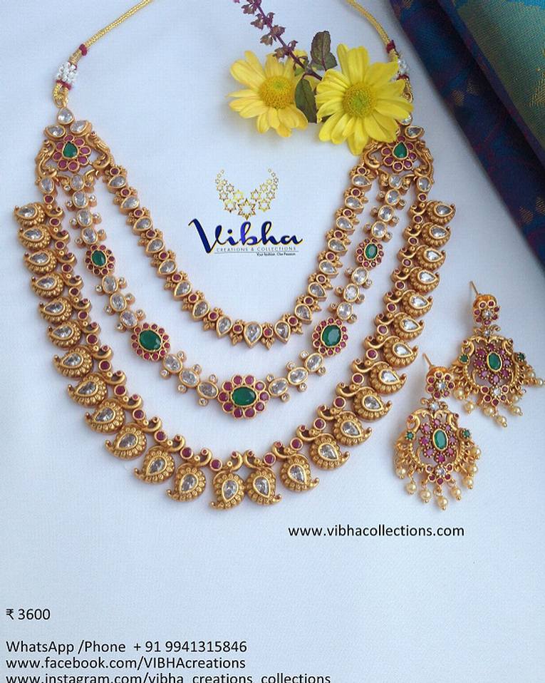 Stunning Layered Necklace Set From Vibha Creations