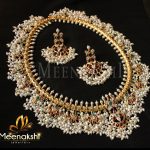Stunning Silver Necklace Set From Meenakshi Jewellers