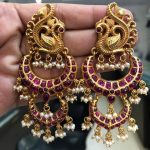 Attractive Gold Plated Silver Earring From Samskruthi Jewellers
