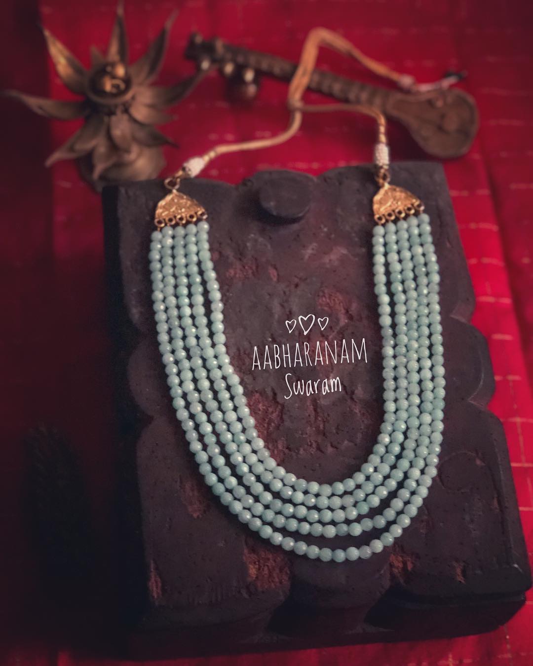 Classic Beaded Necklace From Abharanam