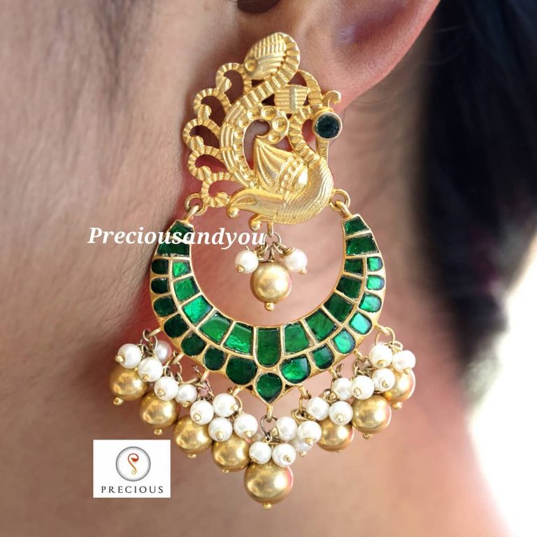 Classic Kundan chandbalis From Precious And You