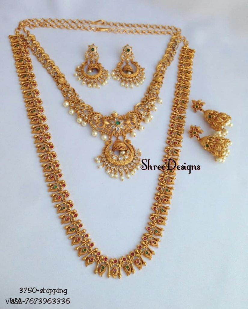 Combo Necklace Set From Shree Designs - South India Jewels