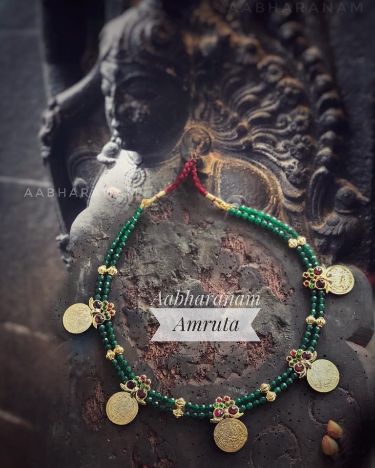 Cute Coin Kemp Necklace From Abharanam