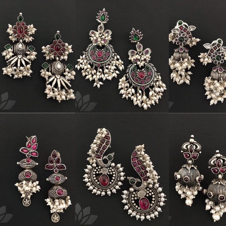 Fashionable Silver Earrings From Prade Jewels