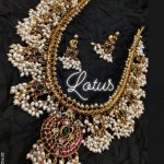 Lovely Chandbali Gutta Pusalu Haram From Lotus Silver Jewellery