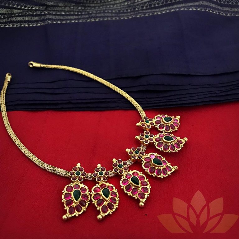 Mango Designed Choker From Prade Jewels - South India Jewels