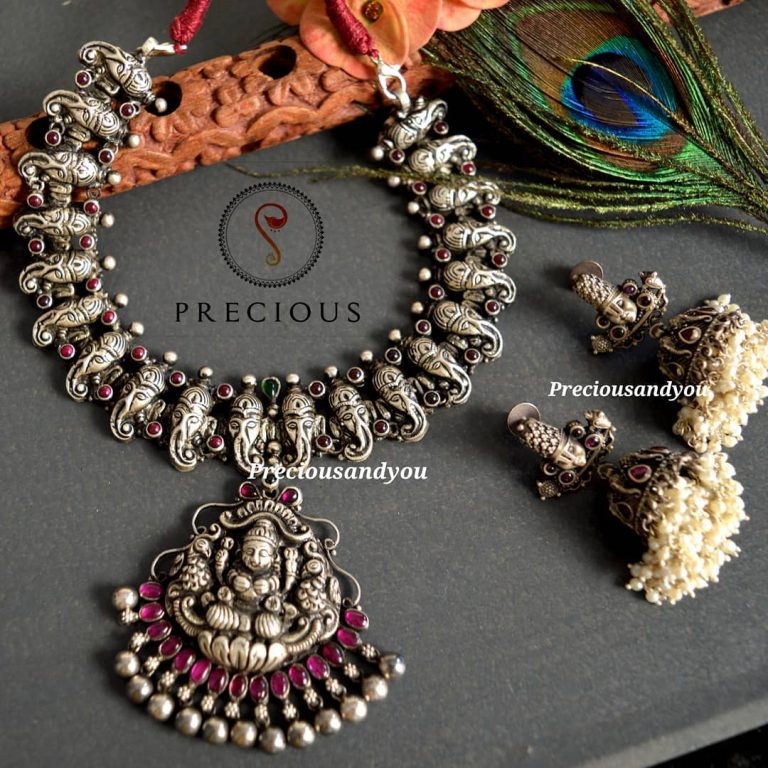 Nakshi Lakshmi And Lord Perumal necklace Set From Precious And You