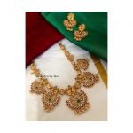 Peacock Chaand Necklace Set From Nakshatra By Sha