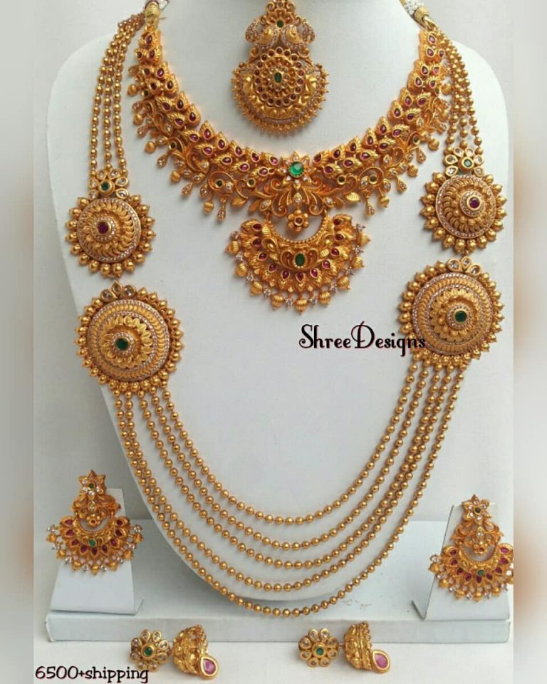 Pretty Bridal Necklace Set From Shree Designs