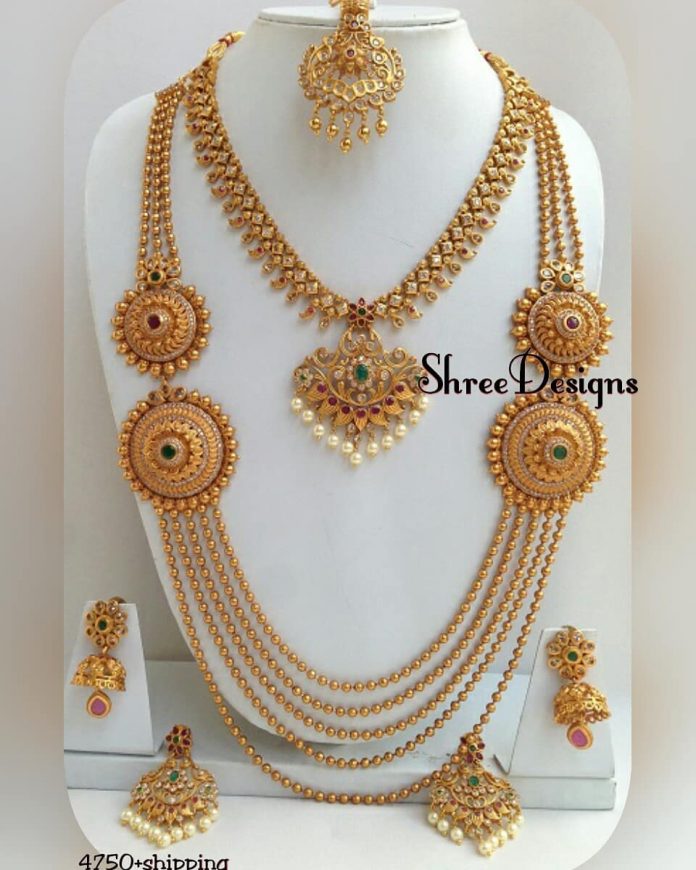 Semi Bridal Jewellery From Shree Designs Jewellery - South India Jewels