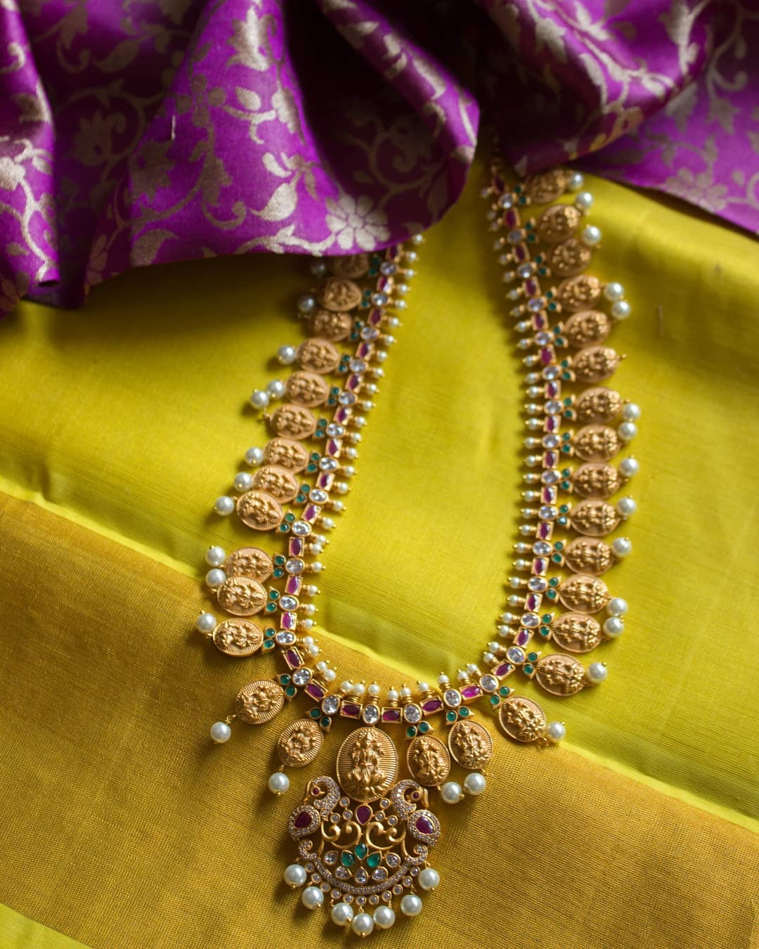 Traditional Long Haram From Vriksham - South India Jewels