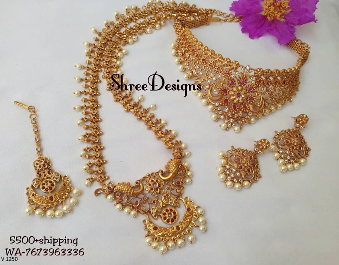 Attractive Bridal Necklace From Shree Designs