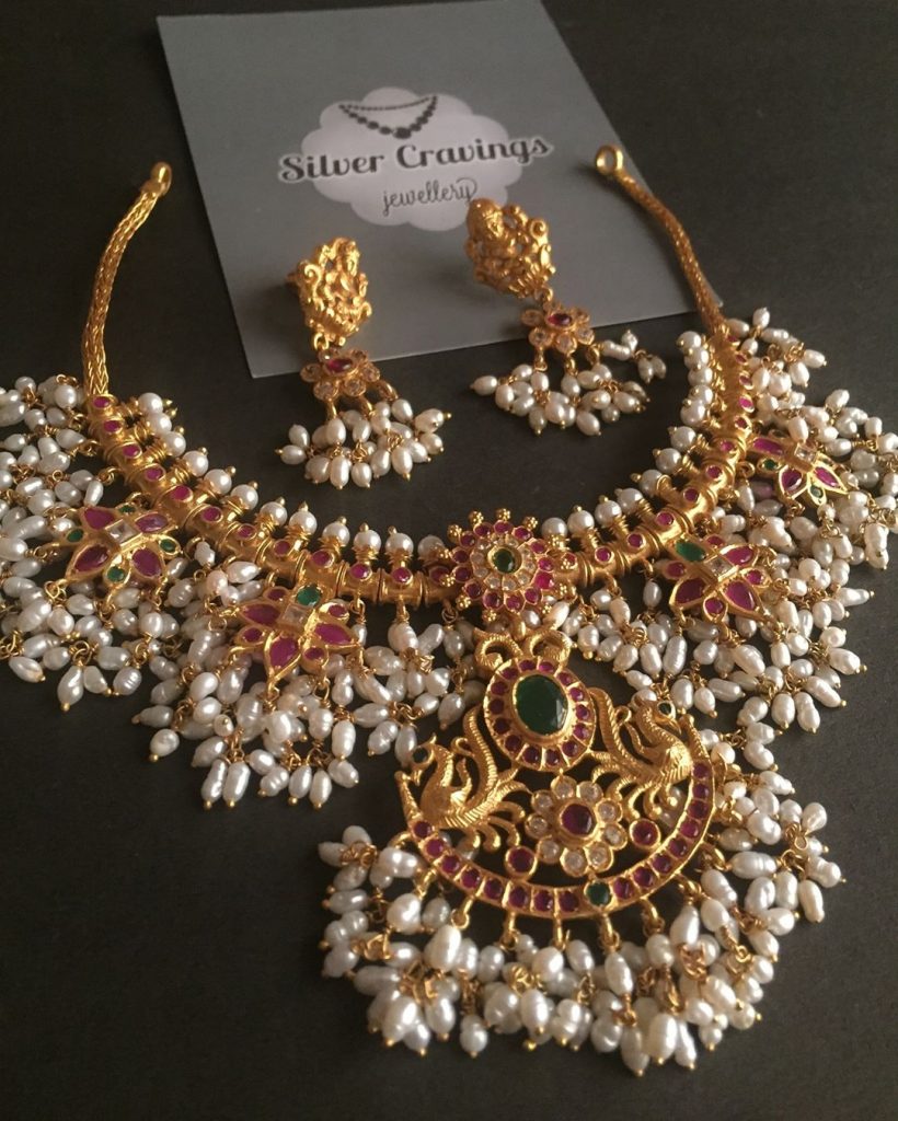 Beautiful Necklace Set From Silver Cravings Jewellery - South India Jewels