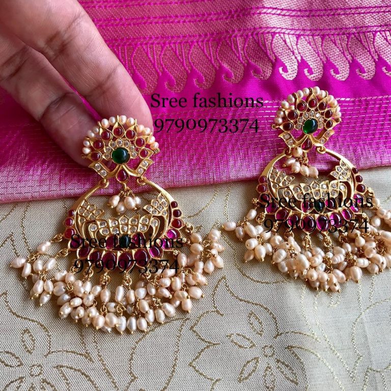 Beautiful Silver Earrings From Sree Exotic Silver Jewelleries