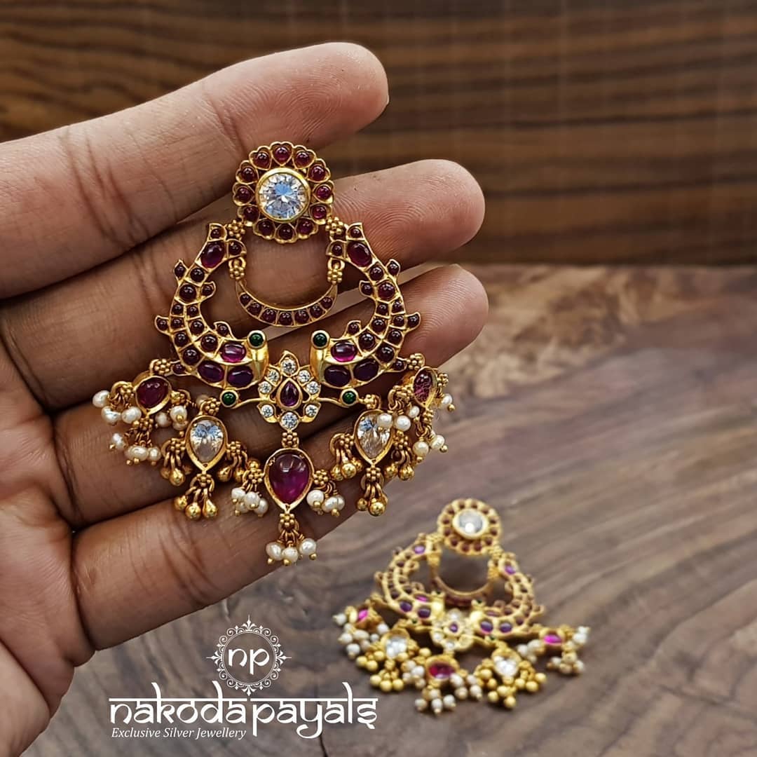 Classic Gold Plated Silver Earring From NakodaPyals