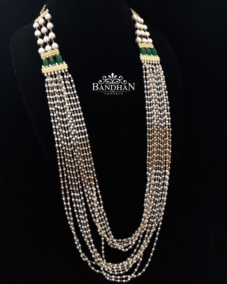 Cluster Pearl Necklace From Bandhan