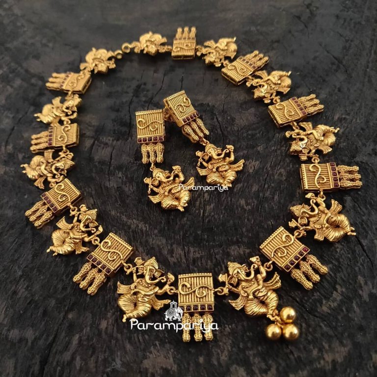 Divine Ganapathy Necklace From Parampariya