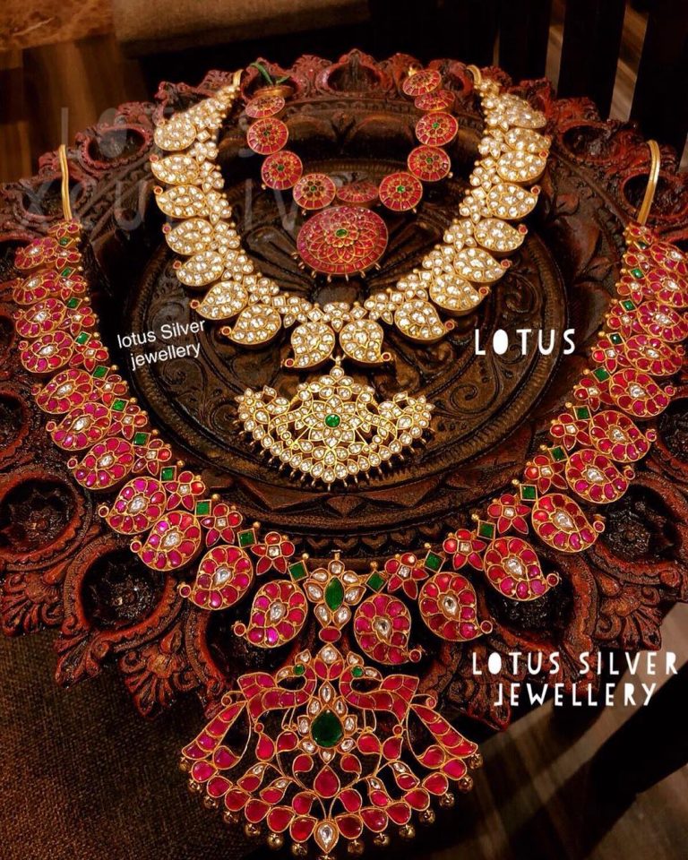 Elegant Rani Haram From Lotus Silver Jewellery ~ South India Jewels