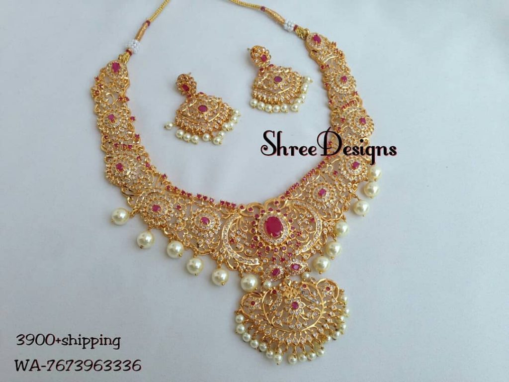 Grand Wedding Necklace From Shree Designs