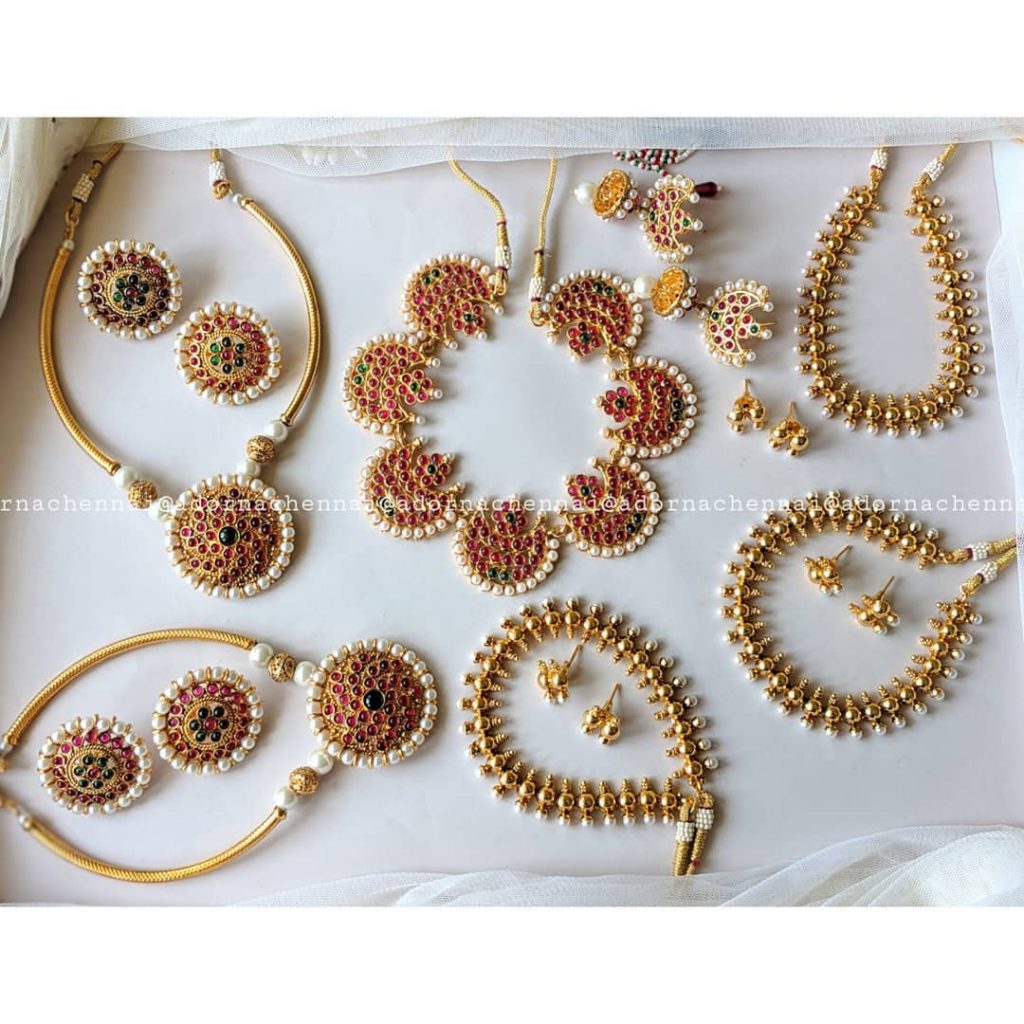 Pretty Necklace Set From Adorna Chennai