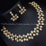 Stunning Necklace Set From Kruthika Jewellery