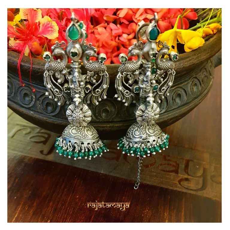 Stunning Silver Earring From Rajatamaya