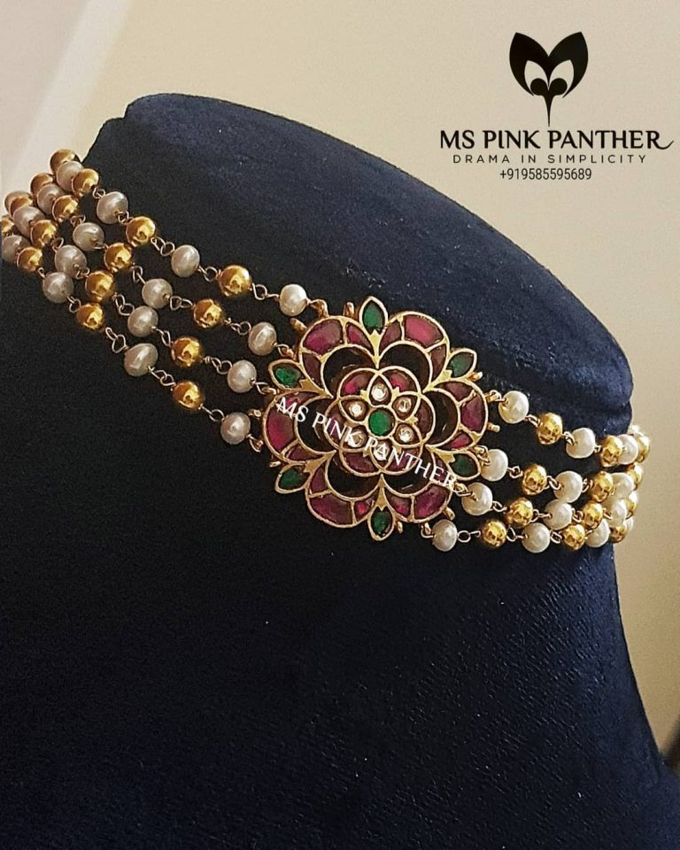 Attractive Silver Choker From Ms Pink Panthers