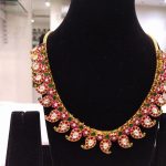 Attractive Silver Gold Plated Necklace From Samskruthi Jewellers