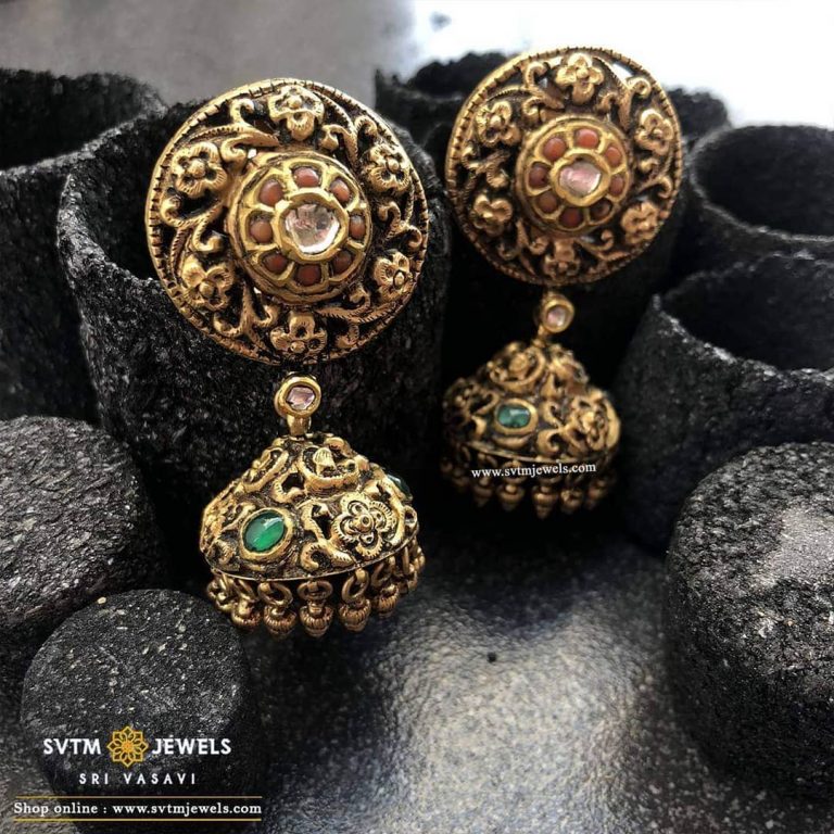 Beautiful Gold Jhumka From SVTM