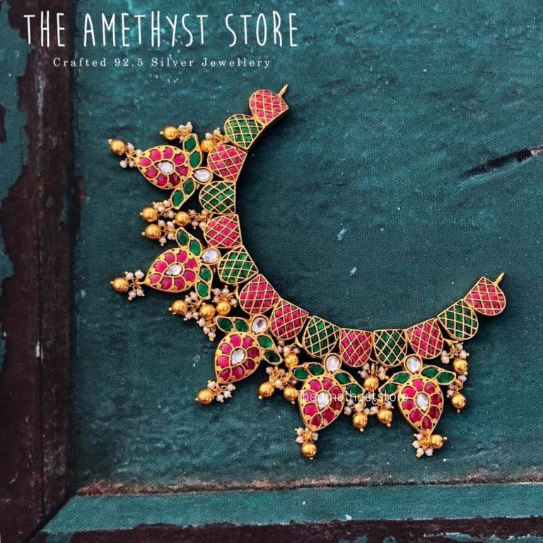 Beautiful Gold Plated Kundhan Necklace From The Amethyst Store