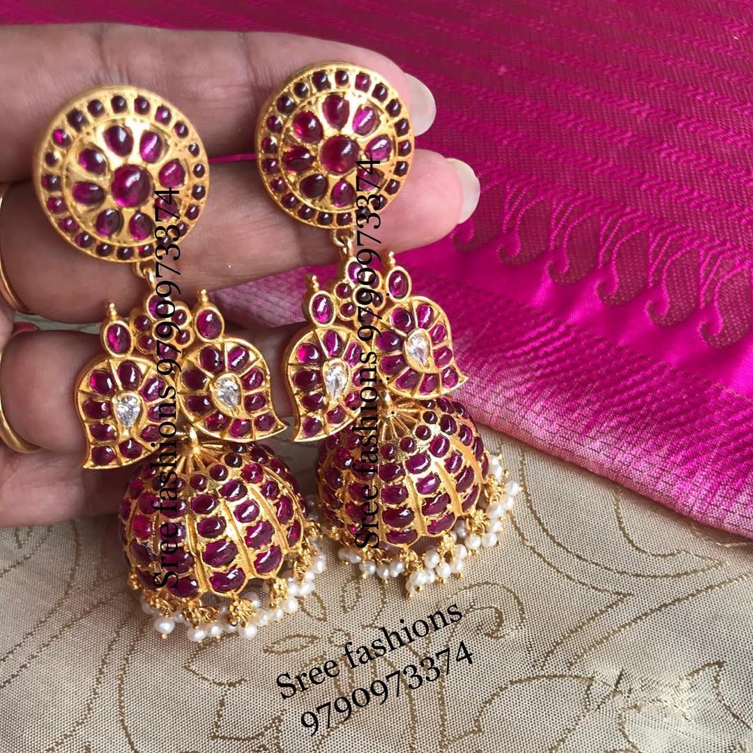 Classic Silver Jhumka From Sree Exotic Silver Jewellery