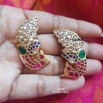 Dancing Peacock Earrings From Silver Sashti