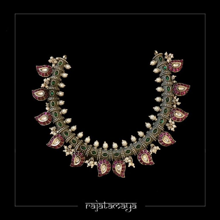 Stunning Silver Necklace From Rajatamaya