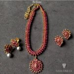 Amazing Gold Ruby Necklace Set From Arnav Jewellery