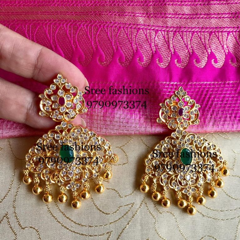 Beautiful Silver Earrings From Sree Exotic Silver Jewelleries