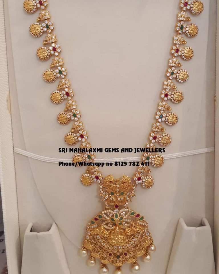 Classic Gold Long Haram From Sri Mahalakshmi Gems And Jewellers