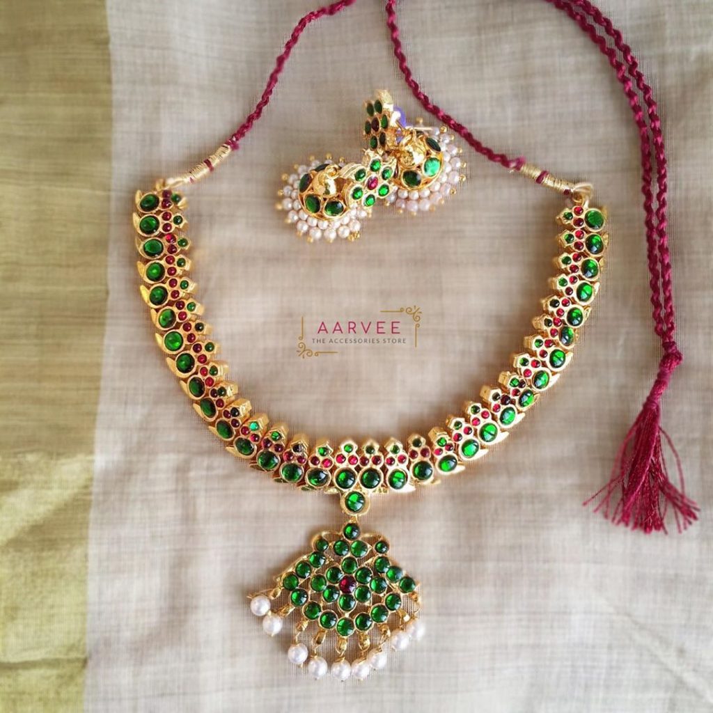 Cute Kemp Necklace Set From Aarvee