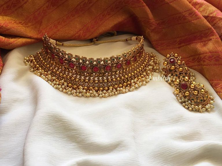 Ethnic Choker Set From Emblish