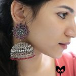 Ethnic Silver Jhumka From Ms Pink Panthers