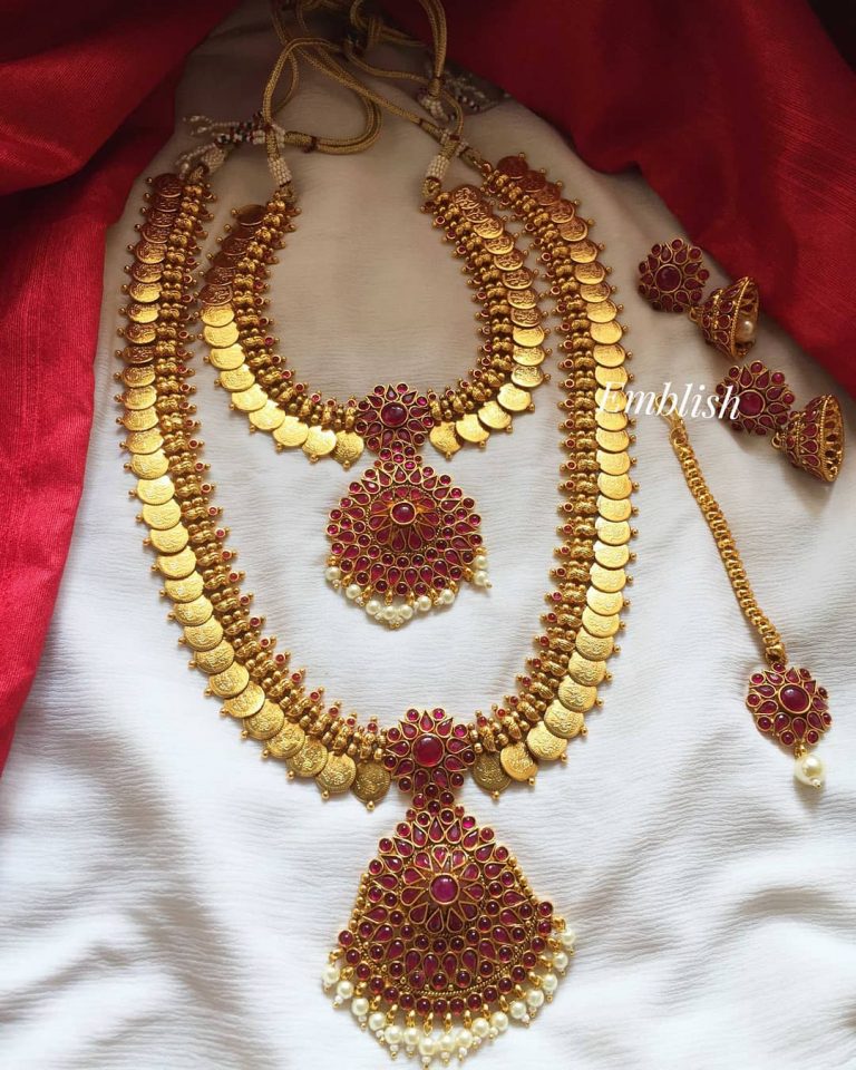 Lakshmi Coin Semi Bridal Set From Emblish