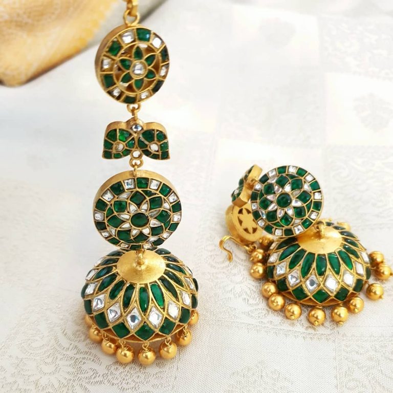 Stunning Silver Polki Jhumkas From Rajatamaya