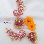 Amazing Bluetooth Temple Earrings From Vibha Creations
