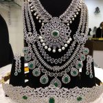 Attractive Diamond Finish Bridal Set From Samskruthi Jewellers