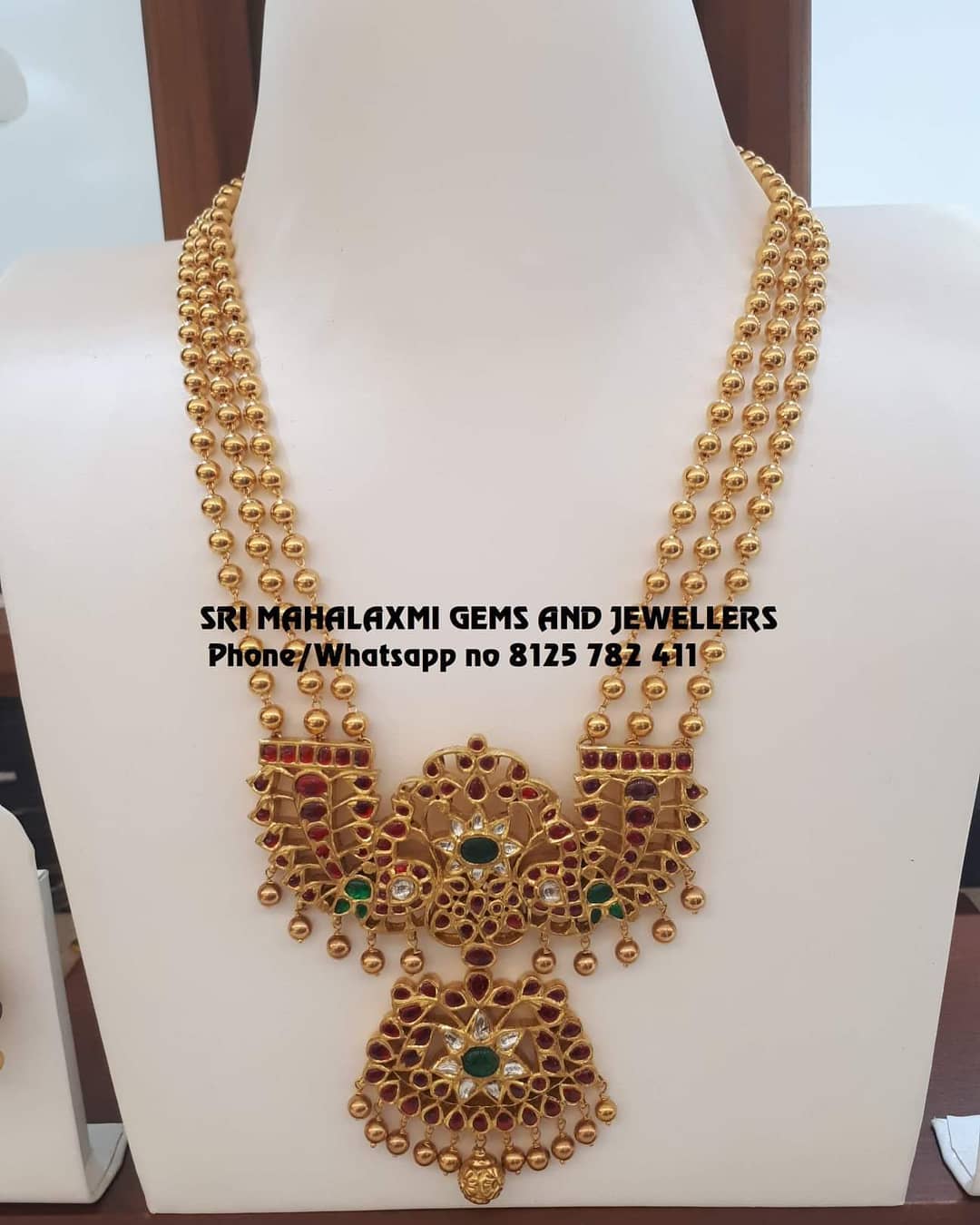 Attractive Layered Necklace From Sri Mahalakshmi Gems And Jewellers ...