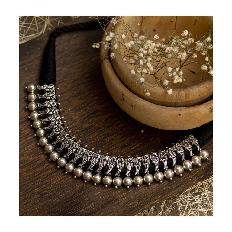 Classy Silver Necklace From Sukra Jewellery