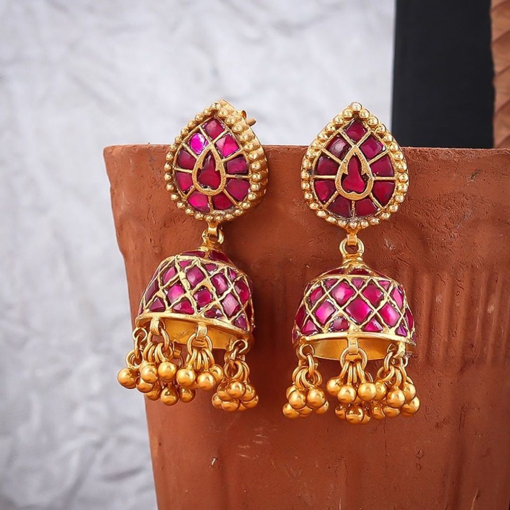 Ethnic Silver Jhumkas From 925Silver