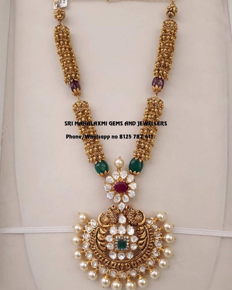 Exclusive Gold Necklace From Sri Mahalakshmi Gems And Jewellers - South ...