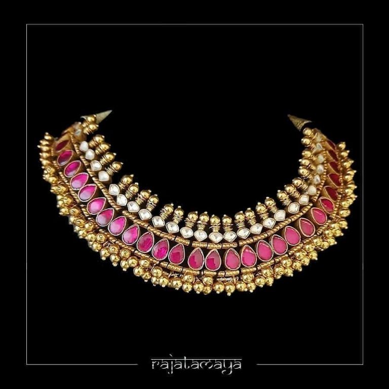 Grand Handmade Silver Necklace From Rajatamaya